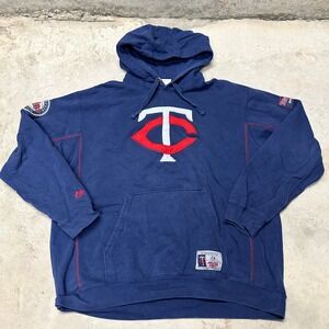 Minnesota Twins Majestic MLB‎ Baseball Pullover Hoodie Mens XL Sweatshirt